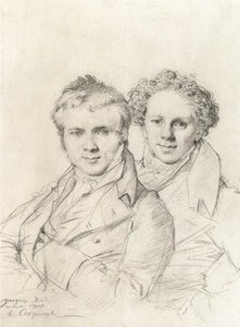 StackelbergとJacob Linckhによるオットーマグナスの二重の肖像 作： Jean Auguste Dominique Ingres